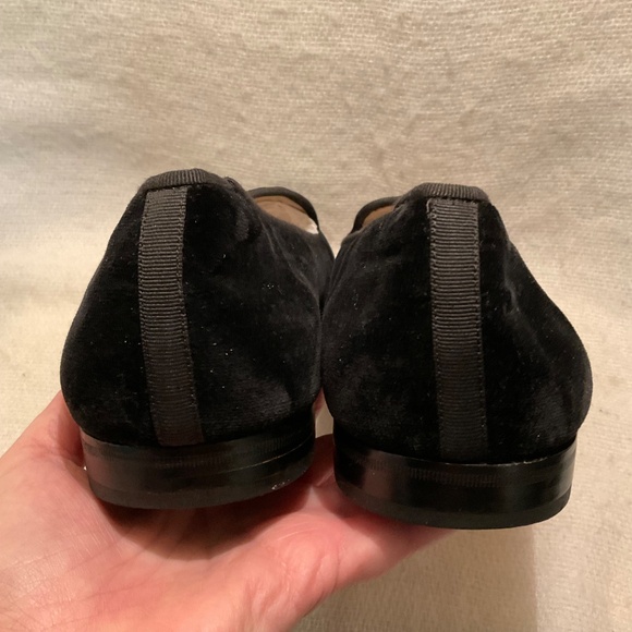 Stubbs Wootton Euro & US Dollar Symbol Men's Black Velvet Slipper Loafer Sz 12 - Picture 6 of 13